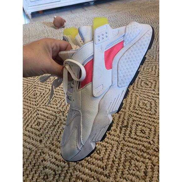 Nike Air Huarache Run Womens Size 11 White Pink Athletic Running Shoes Sneakers - Picture 16 of 16
